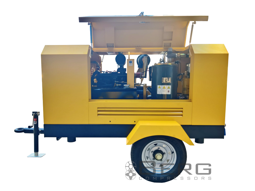 Передвижной дизельный компрессор BERG М-12-10 на шасси