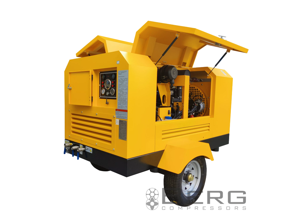 Передвижной дизельный компрессор BERG М-6-8 на шасси